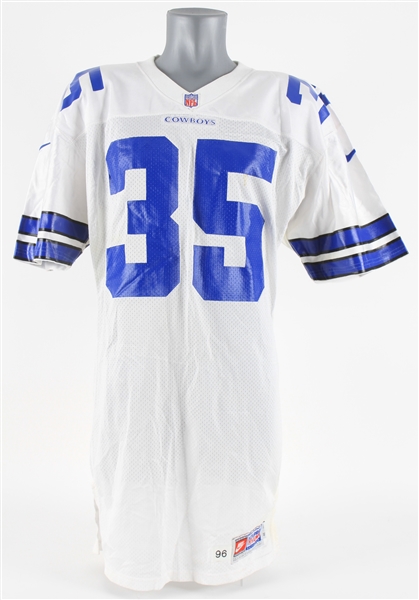 1996 Wendell Davis Dallas Cowboys Home Jersey (MEARS LOA)