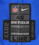 2017 Jeremiah Ledbetter Detroit Lions Home Jersey (MEARS LOA)