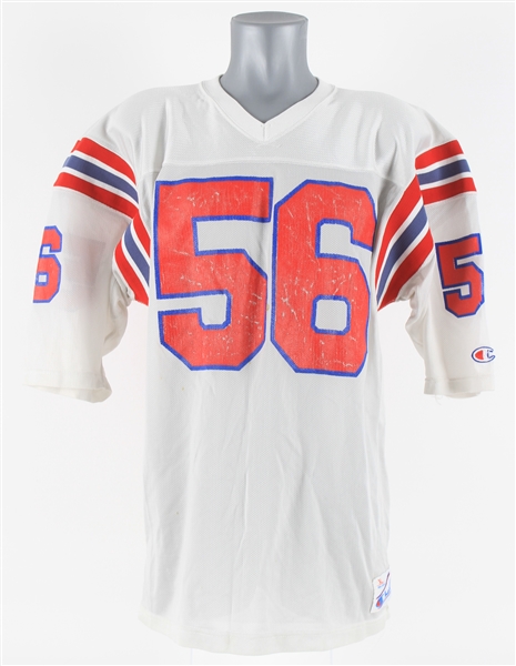 1985-89 #56 Champion Mesh Game Worn Football Jersey 