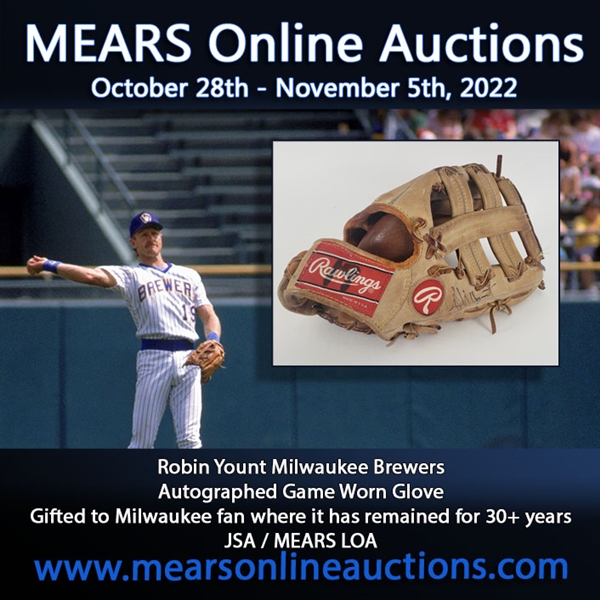 1987-1993 circa SUPERB Robin Yount Milwaukee Brewers Game Worn Autographed Glove (JSA) "One of the Finest Known Surviving Examples"(MEARS LOA)