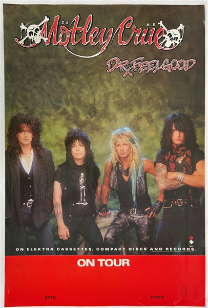 1989 Motley Crue Dr. Feelgood Tour Alpine Valley 20x30 Poster 