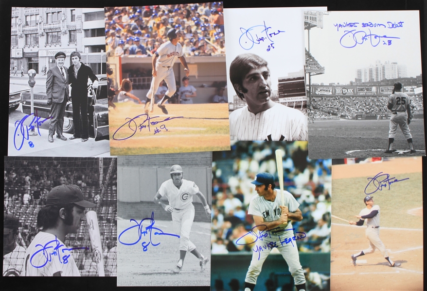 2000s Joe Pepitone Yankees/Cubs Signed 8" x 10" Photos - Lot of 24 (JSA)