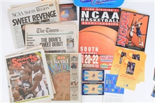 1998-1999 NCAA Final Four Memorabilia w/ NBA Rookie Cards Including Allen Iverson (Lot of 35+)