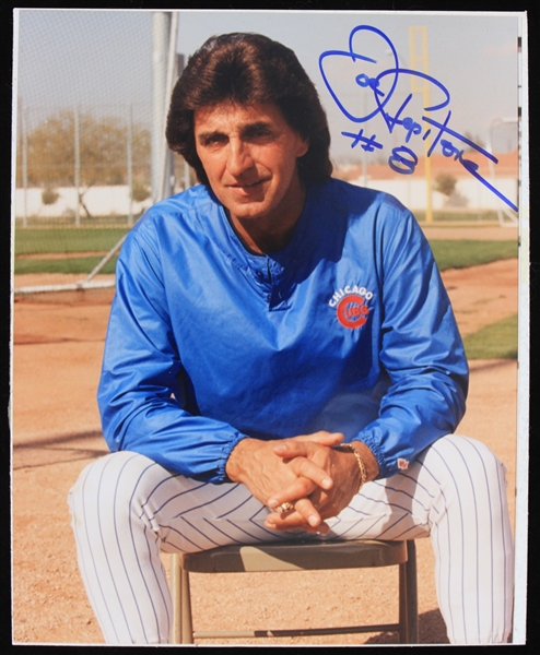1970-73 Joe Pepitone Chicago Cubs Signed 8" x 10" Mounted Photo (JSA)