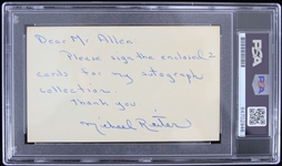 1960's Thomas C. Allen African American Aviation Pioneer Signed Index Card (PSA Slabbed Authentic)