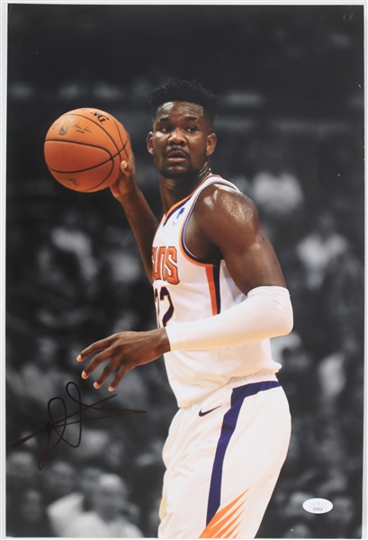 2018-23 Deandre Ayton Phoenix Suns Signed 12" x 18" Photo (*JSA*)
