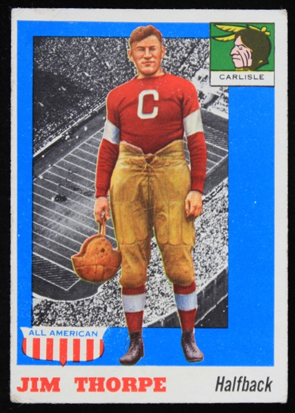1955 Jim Thorpe Topps #37 Football Card 