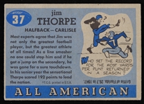 1955 Jim Thorpe Topps #37 Football Card 