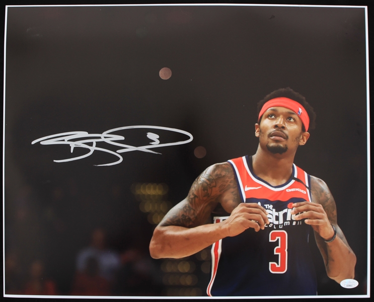 2020s Bradley Beal Washington Wizards Signed 16" x 20" Photo (*JSA*)