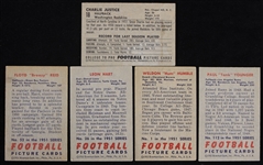 1951-1952 Bowman Football Picture Cards Including Floyd Reid, Paul Younger, Weldon Humble & more (Lot of 5)