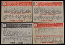 1952 Topps Baseball Cards Including Johnny Sain, Murry Dickson, Vern Stephens, Billy Goodman (Lot of 4)