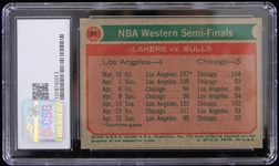 1973-74 NBA Western Semis Lakers vs Bulls #64 Card (CSG Near Mint 7 Slabbed) 