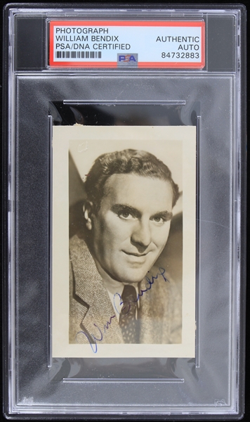 1960s William Bendix Babe Ruth Story Actor Signed Photo (PSA Slabbed Authentic)