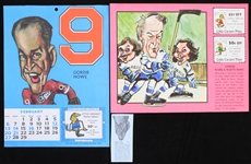 1950s-60s Detroit Red Wings Memorabilia Photos Magazines Displays and more ! (Lot of 50+)