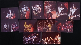 1970's KISS 3.5 x 5.25 Snapshot Concert Photos - Lot of 35