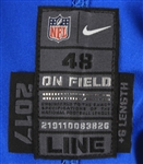 2017 Dan Skipper Detroit Lions Throwback Home Jersey (MEARS LOA)