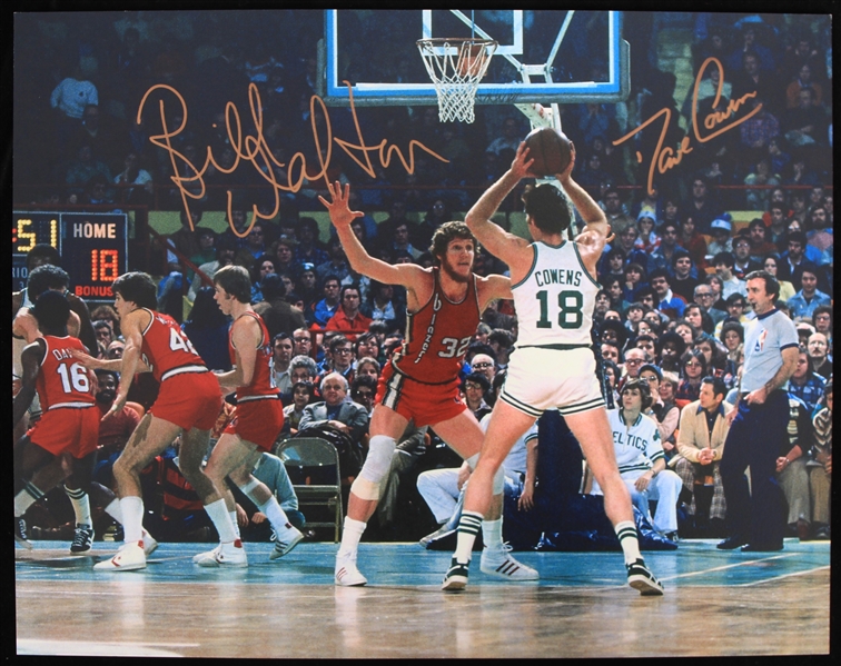 2010s Bill Walton Dave Cowens Trail Blazers/Celtics Signed 11" x 14" Photo (JSA)