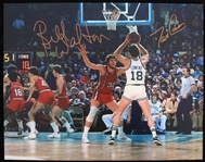 2010s Bill Walton Dave Cowens Trail Blazers/Celtics Signed 11" x 14" Photo (JSA)
