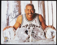 1973-1985 George Gervin San Antonio Spurs Autographed 11x14 Colored Photo (JSA)