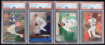1998-2000 Derek Jeter New York Yankees Graded Trading Cards (PSA Slabbed) (Lot of 4)
