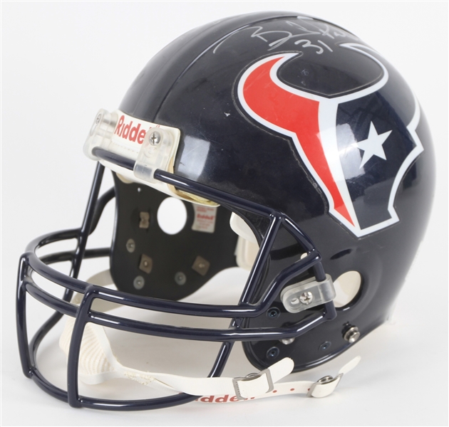 2009-10 Bernard Pollard Houston Texans Signed Professional Model Helmet (MEARS LOA/JSA)
