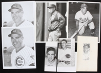 1948-1980s Harry Lowery Chicago Cubs 8x10 Black and White Photos (Lot of 15)
