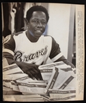 1974 Hank Aaron Atlanta Braves 8x10 Black and White Photo