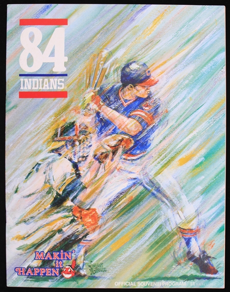 1984 Cleveland Indians Offical Souvenir Program (Stone Mint, Fresh From Case)