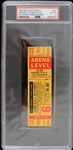 1965 Los Angeles Lakers LA Memorial Sports Arena NBA Finals Ghost Full Ticket (PSA Slabbed NM-MT 8)