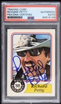 1988 Richard Petty NASCAR Signed Maxx Race Card (PSA/DNA Slabbed)