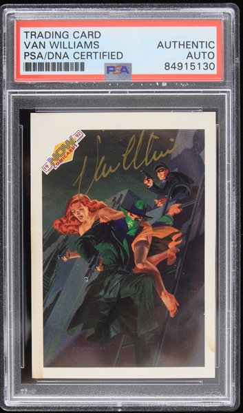 1992 Van Williams Green Hornet Signed Trading Card (PSA/DNA Slabbed)