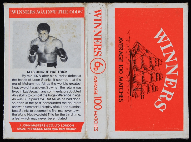 1978-1980s Muhammad Ali Winners Match Box