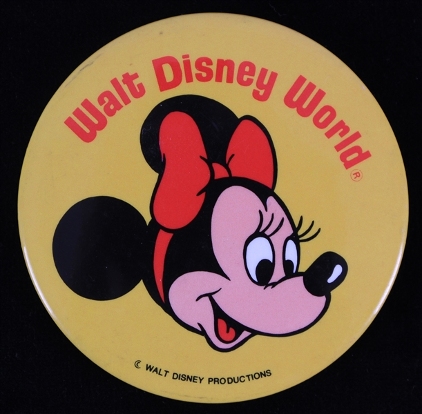 Minnie Mouse Walt Disney World 3.5 Inch Pinback Button