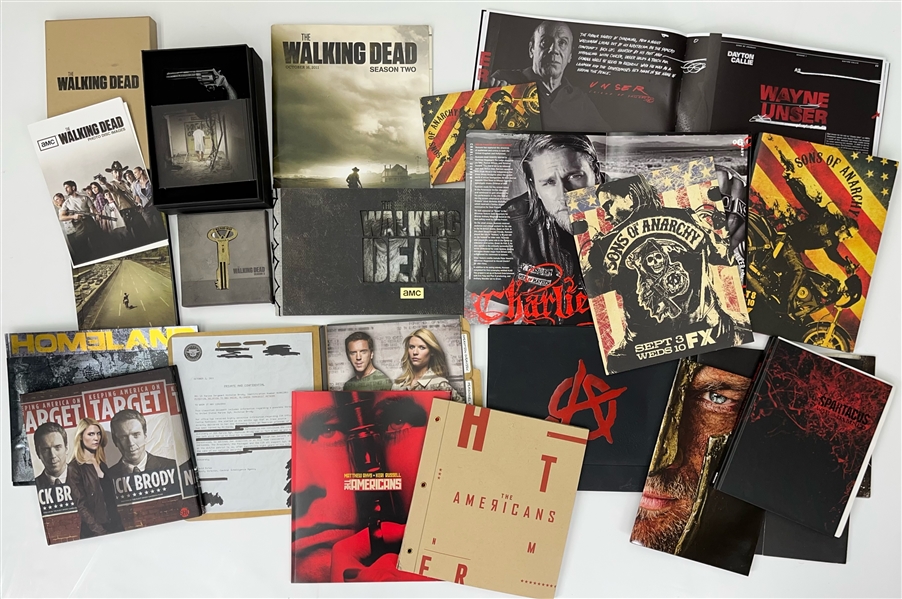 1990s-2000s TV Press Kits Including The Walking Dead, Dexter, Mad Men & more (Lot of 19 Press Kits)