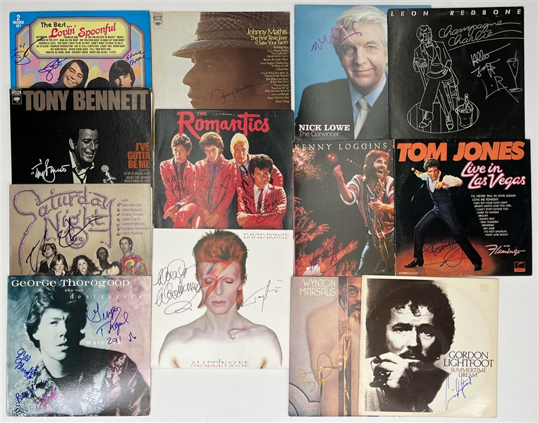 1970s-2000s Massive Signed Vinyl Record Collection, Framed Photos & Magazines (JSA)(Lot of 250+)