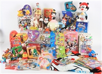 1990s Warner Brothers Animaniacs Collectibles Toys Happy Meal Toys and More (Lot of 50+)
