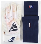 2015-2021 Carlos Correa Houston Astros Game Used Batting Glove and Armband (Lot of 2)