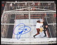 2000s Mick Foley Mankind Signed 11" x 14" Hell In A Cell Photo (*JSA*)