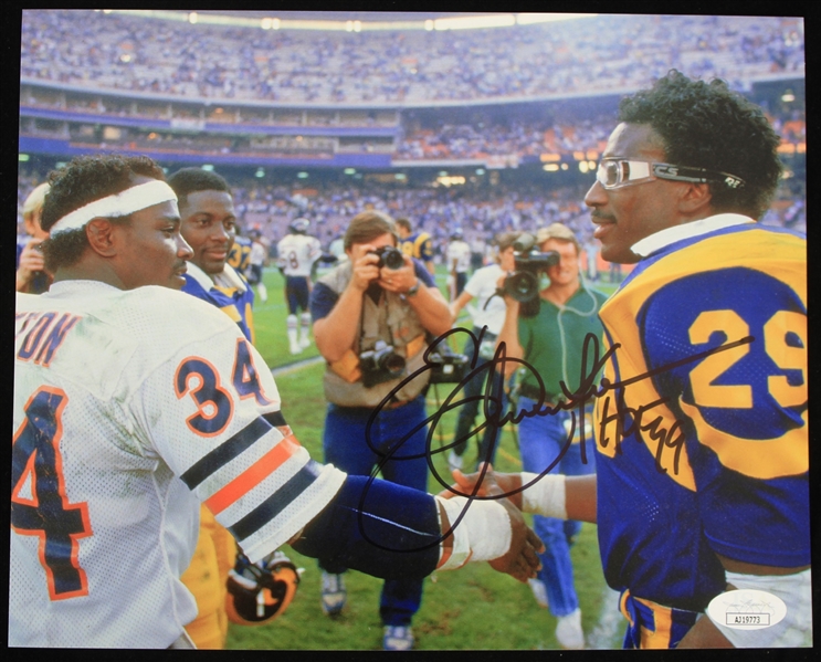1980s Eric Dickerson Los Angeles Rams Signed 8" x 10" Photo (*JSA*)