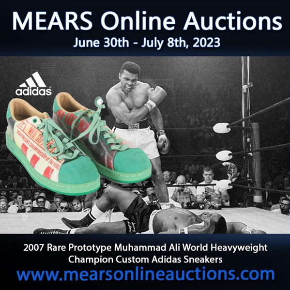 2007 Rare Prototype Muhammad Ali World Heavyweight Champion Custom Adidas Sneakers