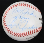 1990's George Kell Bob Uecker Dual Signed Baseball (JSA)