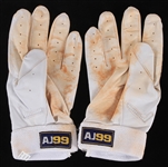 2019 Aaron Judge New York Yankees Game Worn Adidas Batting Gloves (MEARS LOA)