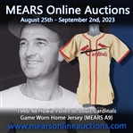 1946-48 Howie Pollet St. Louis Cardinals Game Worn Home Jersey (MEARS A9)