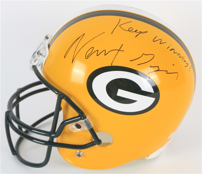 1995 Newt Gingrich Speaker of the House Signed Green Bay Packers Full Size Display Helmet (JSA)
