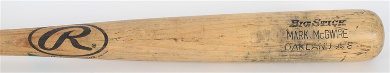 1997 Mark McGwire Oakland Athletics Rawlings Adirondack Professional Model Bat (MEARS LOA)