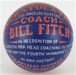 1995 Bill Fitch Los Angeles Clippers 865th Career Victory ONBA Stern Game Used Basketball (MEARS LOA)