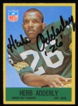 1967 Herb Adderley (d.2020) Green Bay Packers Autographed Philadelphia Trading Card #74 (JSA)