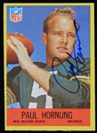 1967 Paul Hornung (d. 2020) Green Bay Packers Autographed Philadelphia Trading Card #123 (JSA)