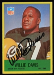 1967 Willie Davis (d.2020) Green Bay Packers Autographed Philadelphia Trading Card #76 (JSA)