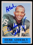 1964 Herb Adderly (d.2020) Green Bay Packers Autographed Philadelphia Trading Card #71 (JSA)